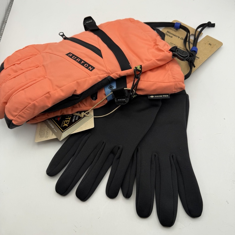 New Women's BURTON Gore-Tex Gloves - PEACH ECHO - Size XL $85